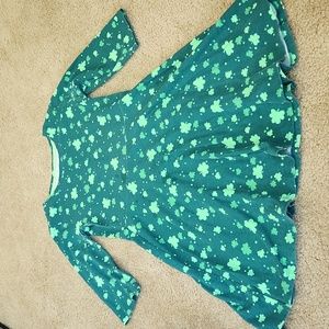 Girls 3 leaf clover dress